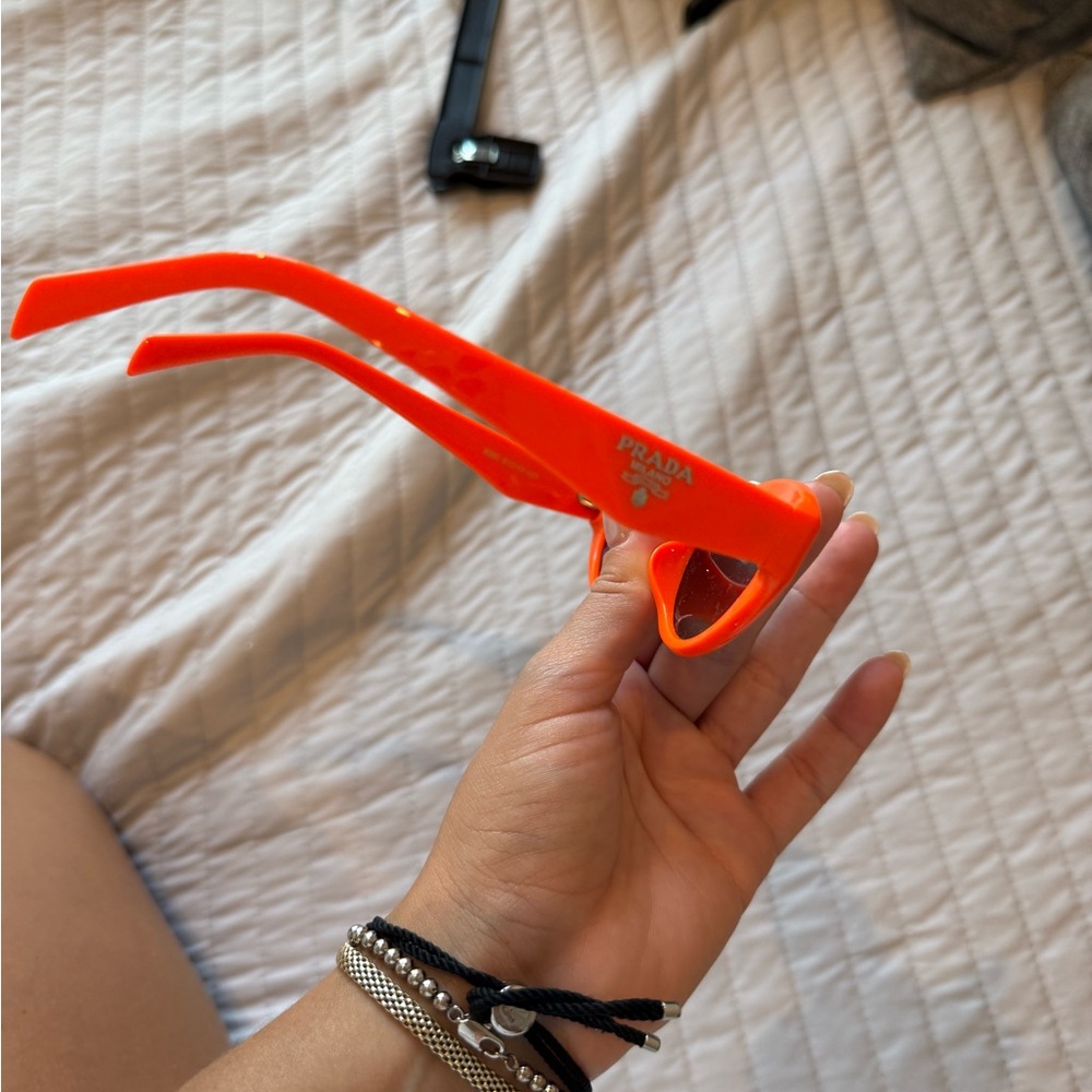 Prada Vibrant Orange Cat-Eye Sunglasses - Picture 5 of 7